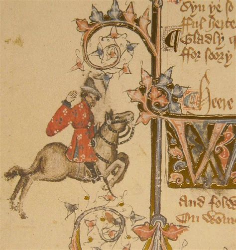 The Merchant In The Ellesmere Manuscript Of The Canterbury Tales C