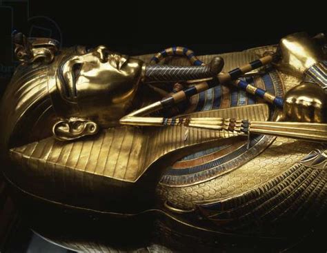 Image Of Golden Sarcophagus Of Tutankhamun Thebes Museum Of Egypt