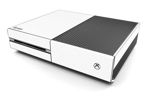 Xbox One Skin White Carbon Fiber