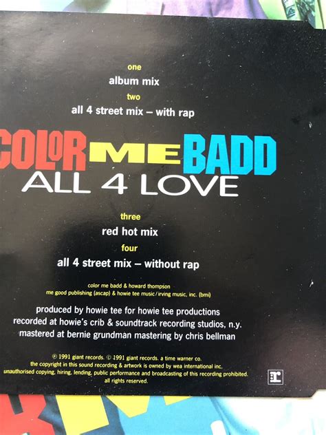 color me badd i wanna sex you up all 4 love with cd i adore 3 x 12 record ebay