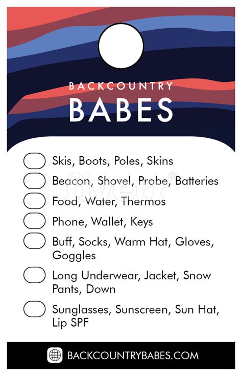 Backpacking Packing List For Women By Backcountry Babes Iucn Water