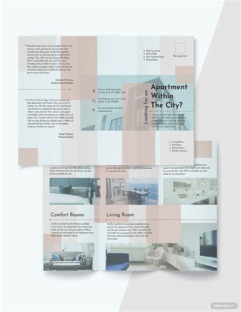 Apartment Tri Fold Brochure Template Download In Word Illustrator