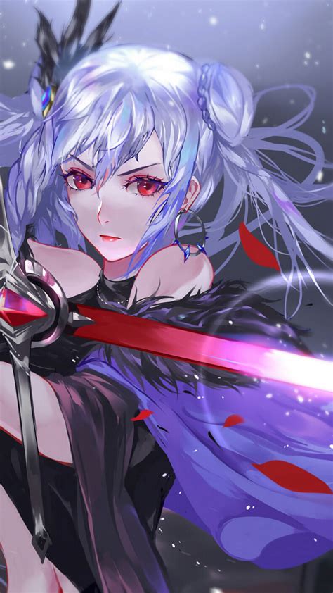 12 Iphone Anime Girl With Sword Wallpaper Michi Wallpaper