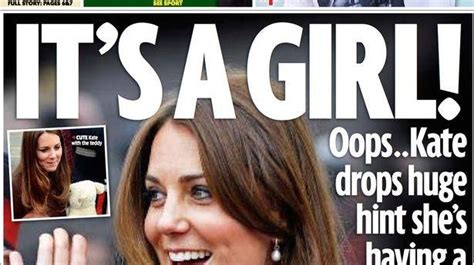 Duchess Of Cambridge Having A Girl Kate Slips Possibly Reveals Royal