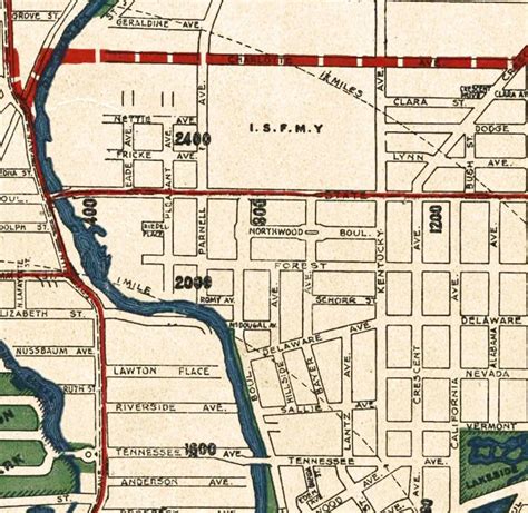 Fort Wayne Map Vintage Map Of Fort Wayne Fine Print On Paper Etsy