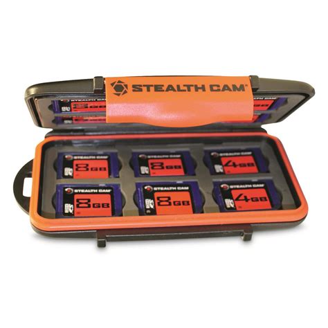 The best sd card for your trail camera depends on many factors specific to your camera, such as storage capacity, card size, and speed in transferring photos to the card. Stealth Cam SD Memory Card Storage Case - 705352, Trail Camera Accessories at Sportsman's Guide