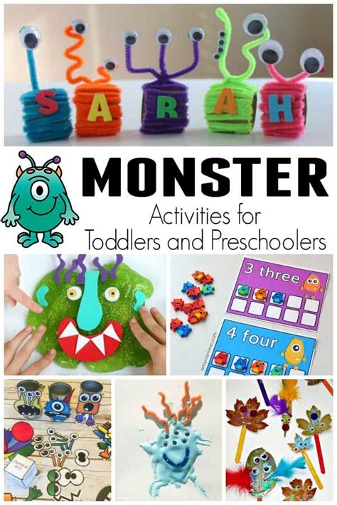 Go Away Big Green Monster Activities For Toddlers And Preschoolers