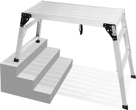 Orientools Adjustable Work Platform Step Ladderportable Folding