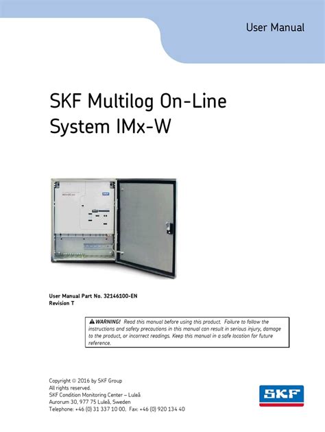Skf Imx W User Manual Pdf Download Manualslib