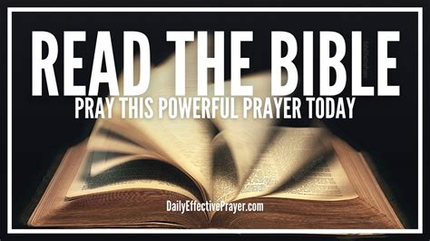 Prayer To Read The Bible Powerful Prayer For Reading God S Word Daily