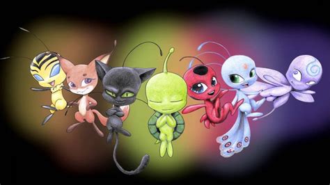 We recently colored tikki and plagg too, so which kwami do you like more? Miraculous Ladybug Kwamis Tikki Plagg Wayzz Nooroo Volpina ...