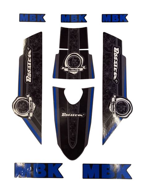 Kit D Co Mbk Booster Naked Type Origine Bleu Gris Scoot Racing