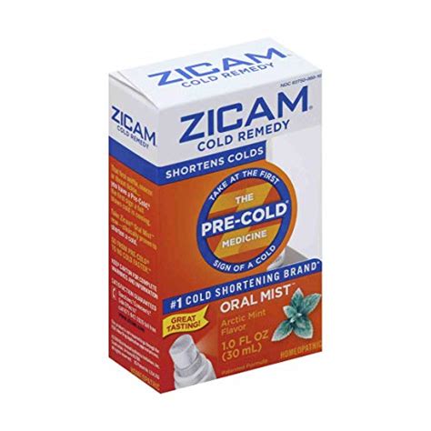 Zicam Cold Remedy Arctic Mint Oral Mist 1 Ounce Natural Remedies