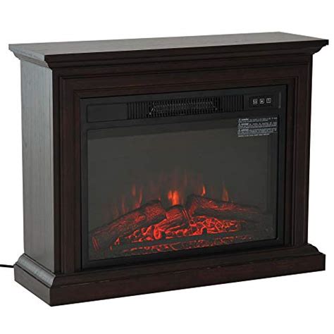Homcom 31 1400w Freestanding Portable 3d Led Electric Fireplace Mantel