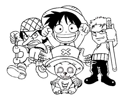 Disegno Di Personaggi One Piece Da Colorare