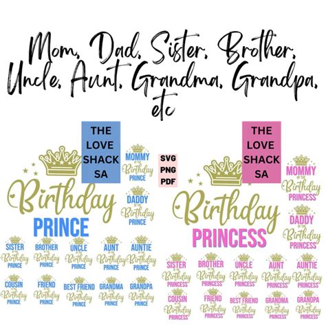 Momdadsisterof Birthday Princess T Shirt Tlstshbirth · The Love