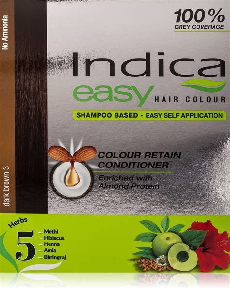 Buy Indica Easy Hair Color Dark Brown 32 5ml Pack Of 1 Online At