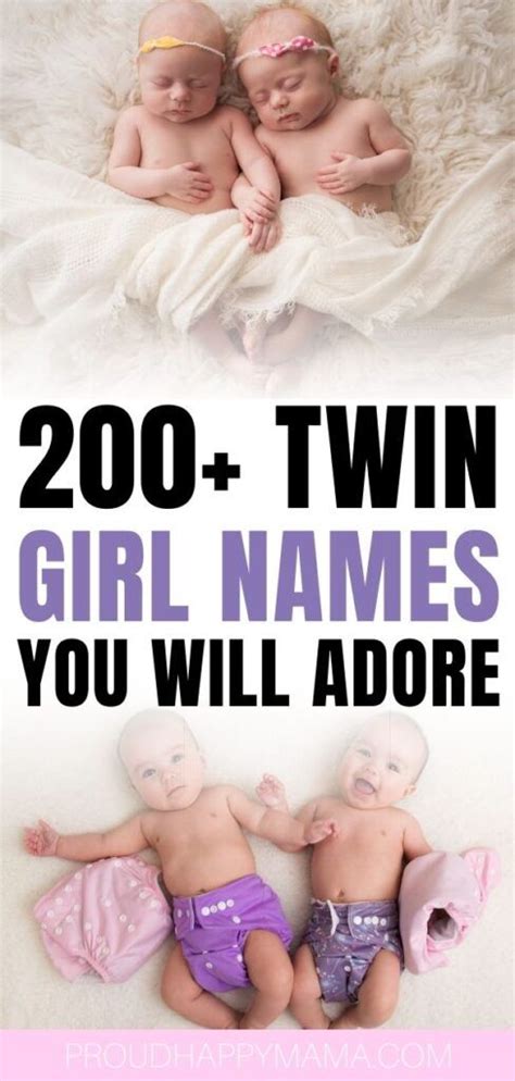 twin girl names artofit