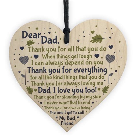 It is all made from discarded nuts, screws, washers, bolt and other scrap materials. Dad Daddy Gift From Son Daughter Wooden Heart Sign ...