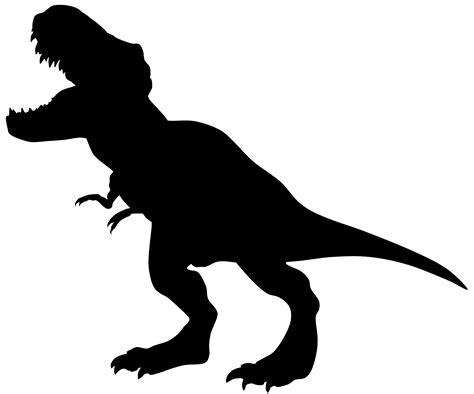 tyrannosaurus clipart silhouette - Clipground