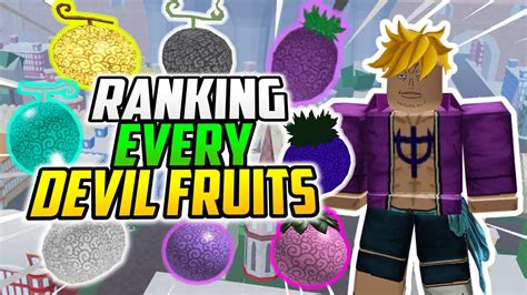 Updated Ranking Every Devil Fruits In Blox Fruits Youtube