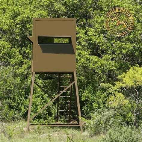 5x5 Deer Blinds For Sale Elevated Deer Blinds Texas Wildlife Supply