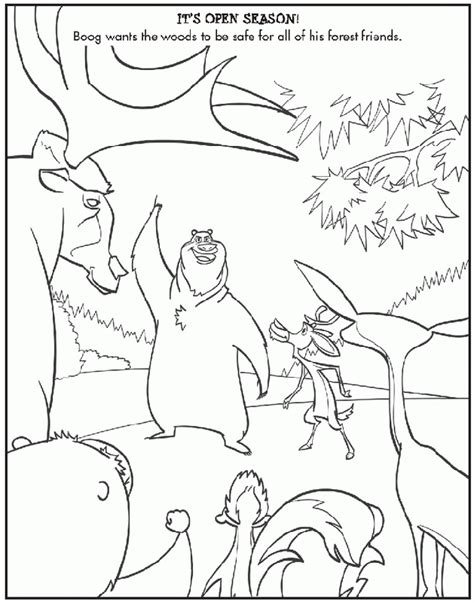 Open Season Coloring Pages Coloring Home