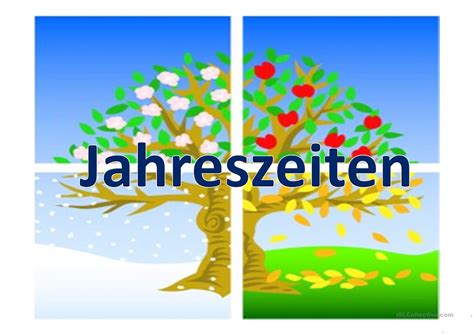 Wochentage, monate und jahreszeiten 50 (from 10 to 50) based on 2 ratings. die vier Jahreszeiten worksheet - Free ESL projectable worksheets made by teachers