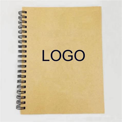 Manufacturer Custom Logo Printed Kraft Paper Materials Of Cover Spiral