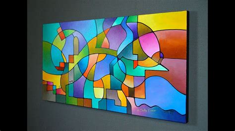 Equilibrium Original Geometric Abstract Painting For Sale By Sally