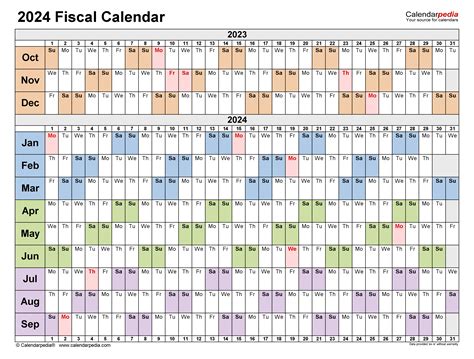 2024 Fiscal Calendar Printable
