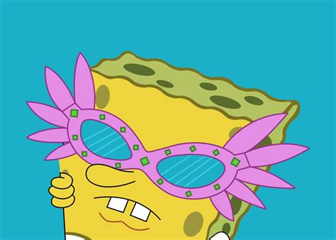 Spongebob spongebob squarepants meme aesthetic. 'Spongebob Sunglasses' Poster Print by misenique | Displate in 2021 | Cartoon posters, Spongebob ...