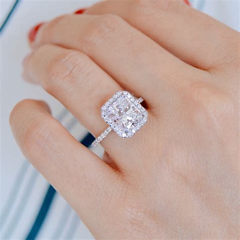 Lab Grown Radiant Cut Diamond Ring Ascot Diamonds