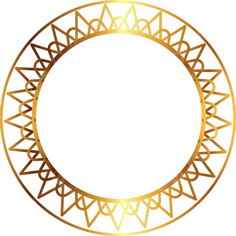 Gambar Lingkaran Bingkai Emas Lingkaran Emas Bingkai Lingkaran Png Dan Vektor Dengan