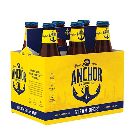 Anchor Steam Beer 12oz 6pk Bine And Vine