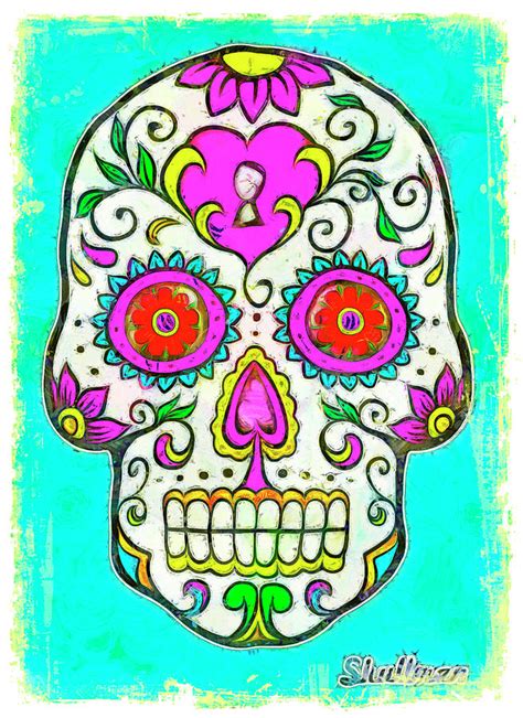 Mexican Sugar Skull Ubicaciondepersonascdmxgobmx