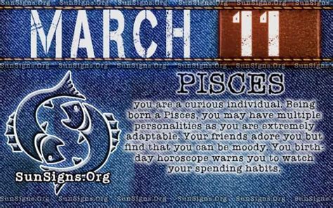 March 11 Zodiac Horoscope Birthday Personality Sunsignsorg