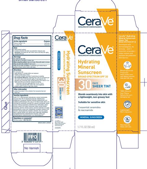 Ndc Cerave Developed With Dermatologists Hydrating Mineral