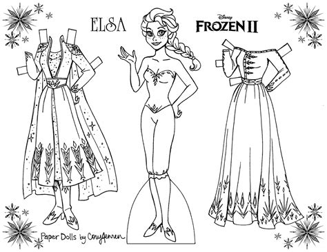 Elsa Paper Doll