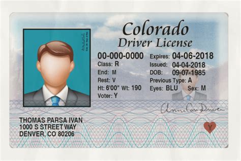 Colorado Driver License Template V2 Webchinhto