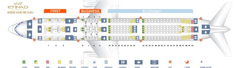 Seat Map Airbus A340 500 Etihad Airways Best Seats In The Plane