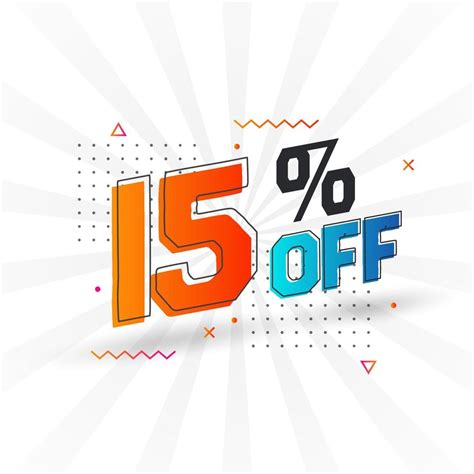 15 Percent Off 3d Special Promotional Campaign Design 15 Of 3d