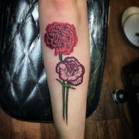 Carnation Flower Tattoo Flower Wrist Tattoos Flower Tattoo Sleeve