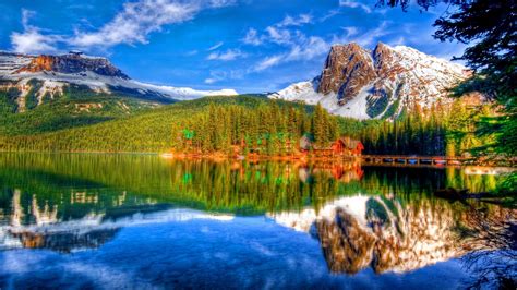 National Park Yoh Emerald Lake British Columbia Canada Landscape