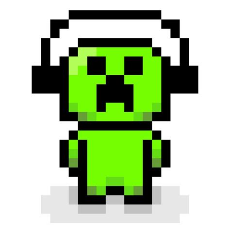 Pixel Art Creeper Minecraft Pixel Art Creeper Transparent Png