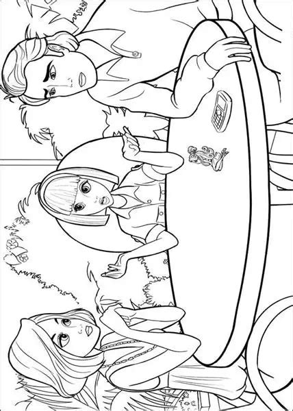 Barbie Thumbelina Coloring Pages