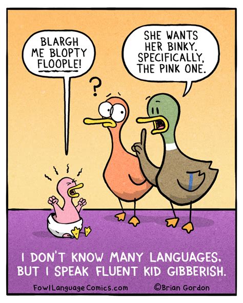 Gibberish Fowl Language Comics