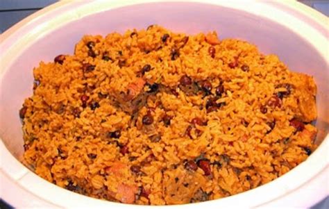 This slow cooked pork (pernil) right here. Puerto Rican Red Beans and Rice Recipe | Just A Pinch Recipes