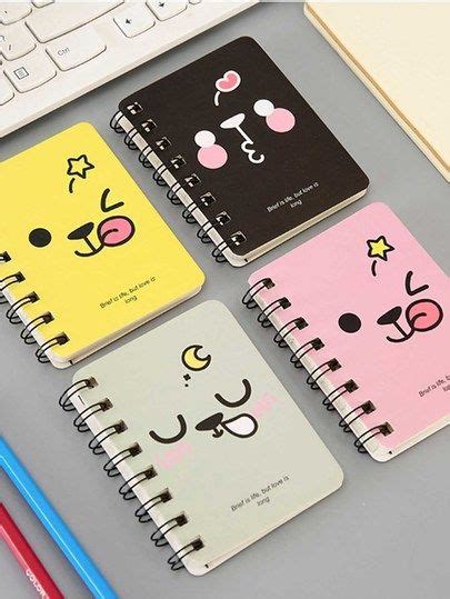 Related videos to turn a notebook into a planner: Random Emoji Cover Spiral Notebook 320sheets | Diy notebook cover, Cool notebooks, Notebook ...