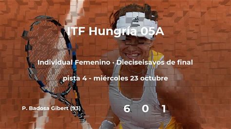 Resultados De Tenis En Directo Partido Victoria Kan Paula Badosa Gibert En Itf Hungría 05a